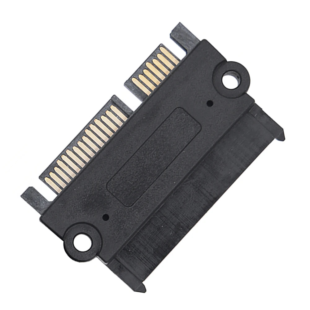 SATA Male Female Straight Head 22Pin 7+15 Converter Power Data Adapter
