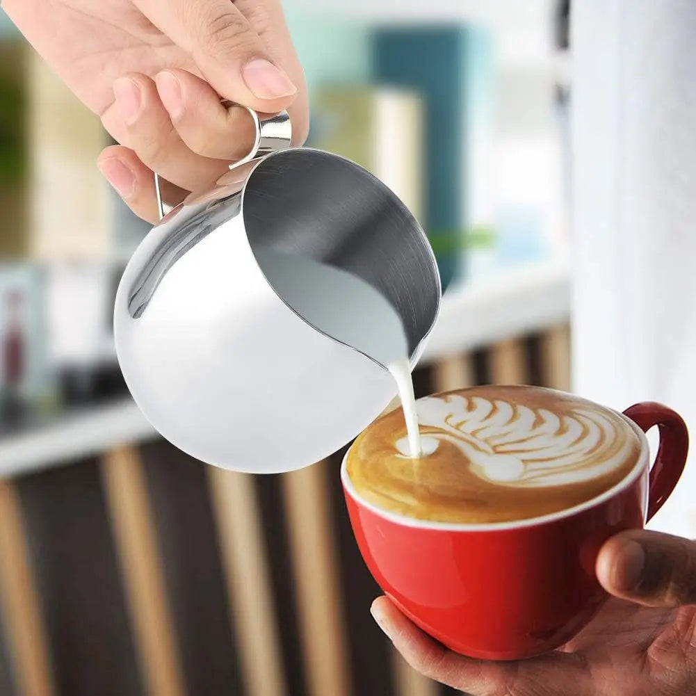 10oz Stainless Steel Milk Frothing Pitcher – 300ml Latte Art Jug