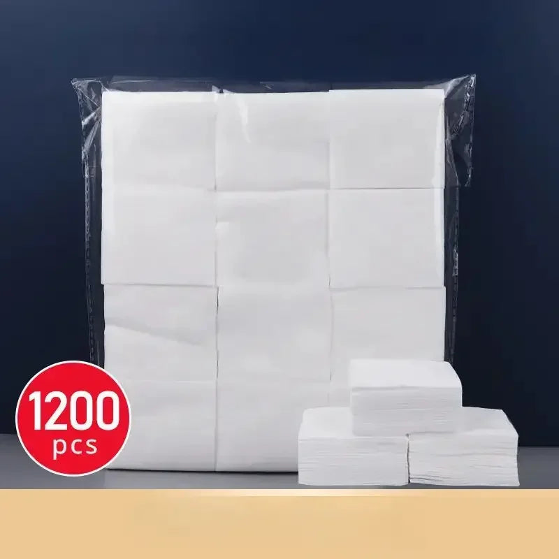 1200PCS Thin/Pearl Disposable Tattoo Clean Cotton Pads Microblading Supplies Soft Facial Makeup Remover Cleansing Cottons Zpaxo 1200PCS