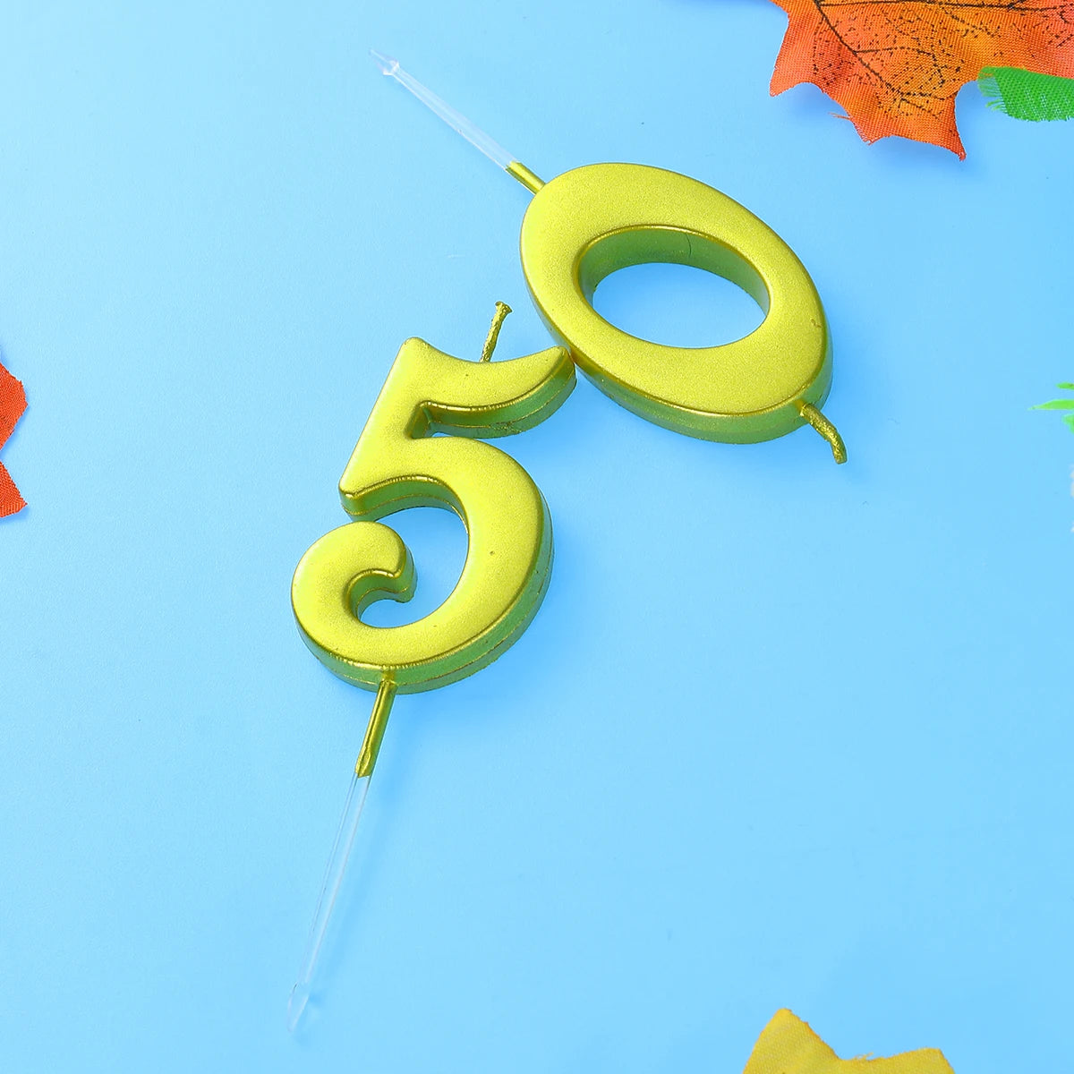 50 Birthday Number Decoration Bithday Cake Topper Candles Party
