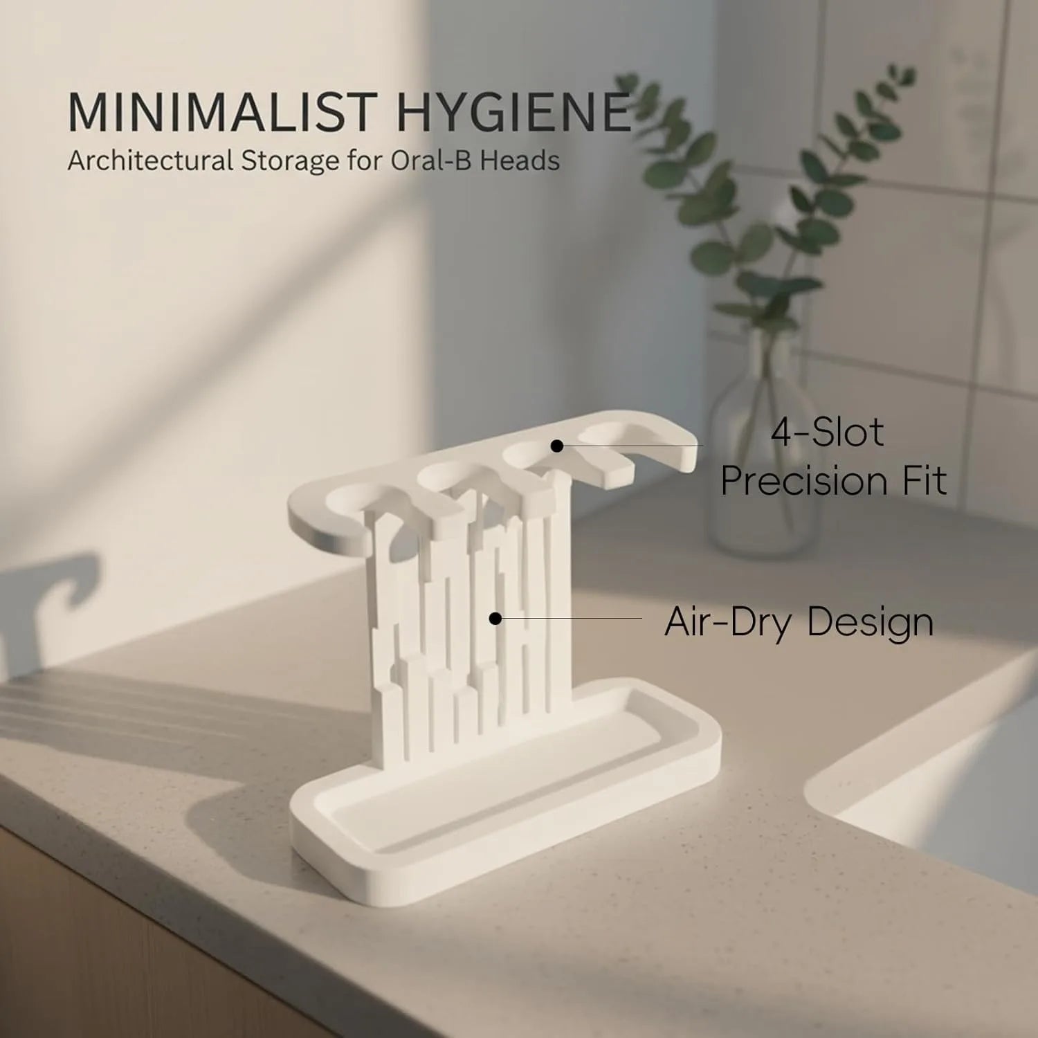 Electric Toothbrush Head Holder Oral B 3D Printed Tooth Brushing