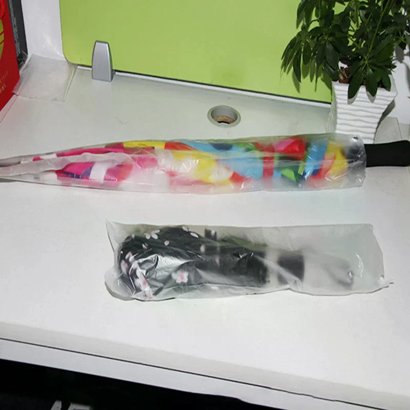 Hotel Lobby Doorway Umbrella Bag Transparent Waterproof Plastic Cover Zpaxo