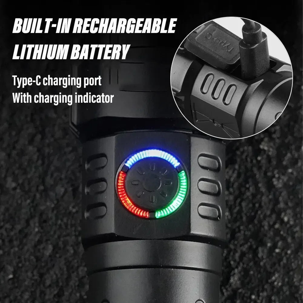 ESMARTER P50 LED Zoomable Rechargeable Flashlight 1600 Lumen