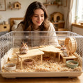 Dwarf Hamster Playground Wooden Chinchilla Playing Hedgehog Climbing