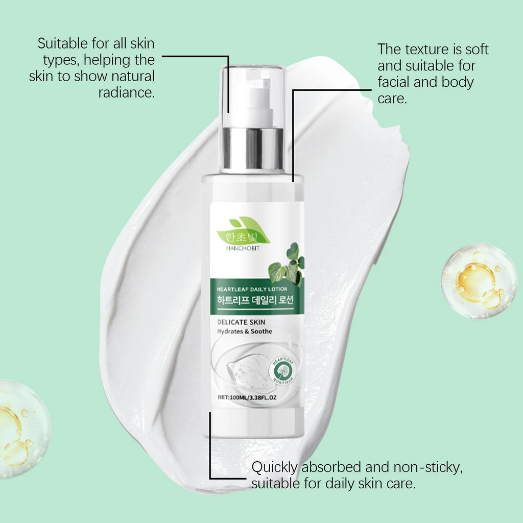 Heartleaf Moisturizing Lotion - Houttuynia Deep Nourishing & Moisturizing Lotion for Tender Skin Care Zpaxo
