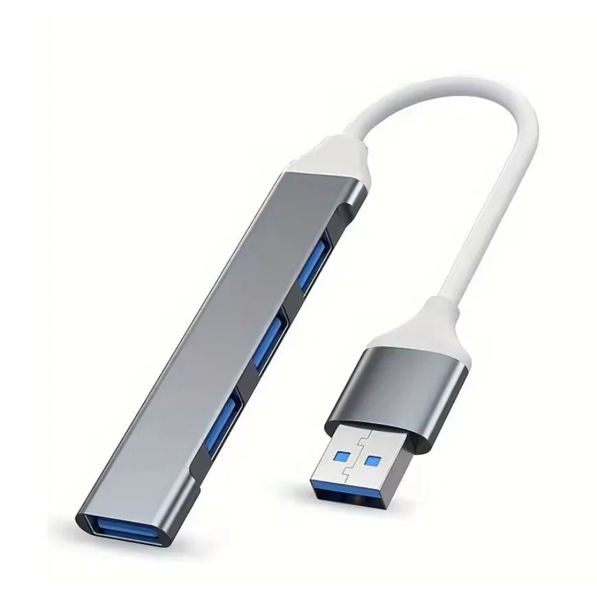 4-Port Multi-Splitter Type C Hub USB Adapter OTG for Xiaomi Lenovo MacBook 13 15 Air pro PC - Computer Accessories Zpaxo USB A Gray