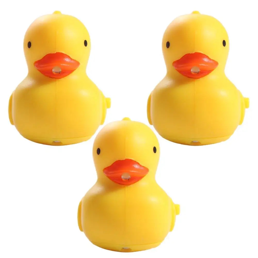 1 Pc Cartoon Yellow Duck Keychains Animal Shape Sound Light-up Keychains Model Doll LED Duck Keyrings Zpaxo Yellow