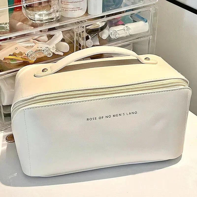 Travel Makeup Bag PU Pillow Cosmetic Bag Large Capacity Cosmetic Storage Bag Convenient Travel Wash Bag 1pc Zpaxo