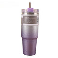304 Diamond-painted Stainless Steel Cup Gradient Car Insulation Cold Zpaxo Purple A 801-900ml