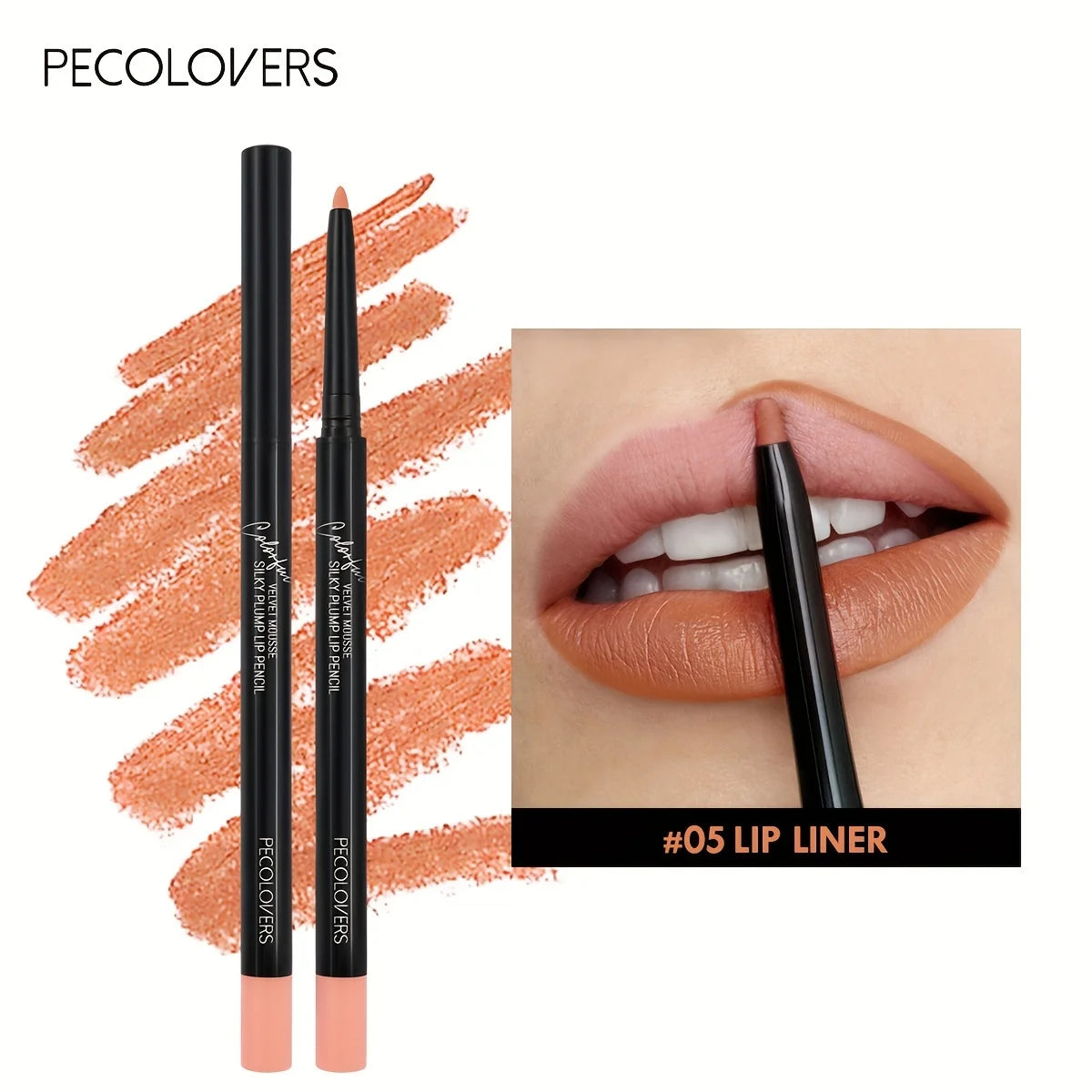 12-Color Matte Lipliner Waterproof Moisturizing Long-lasting Zpaxo 05
