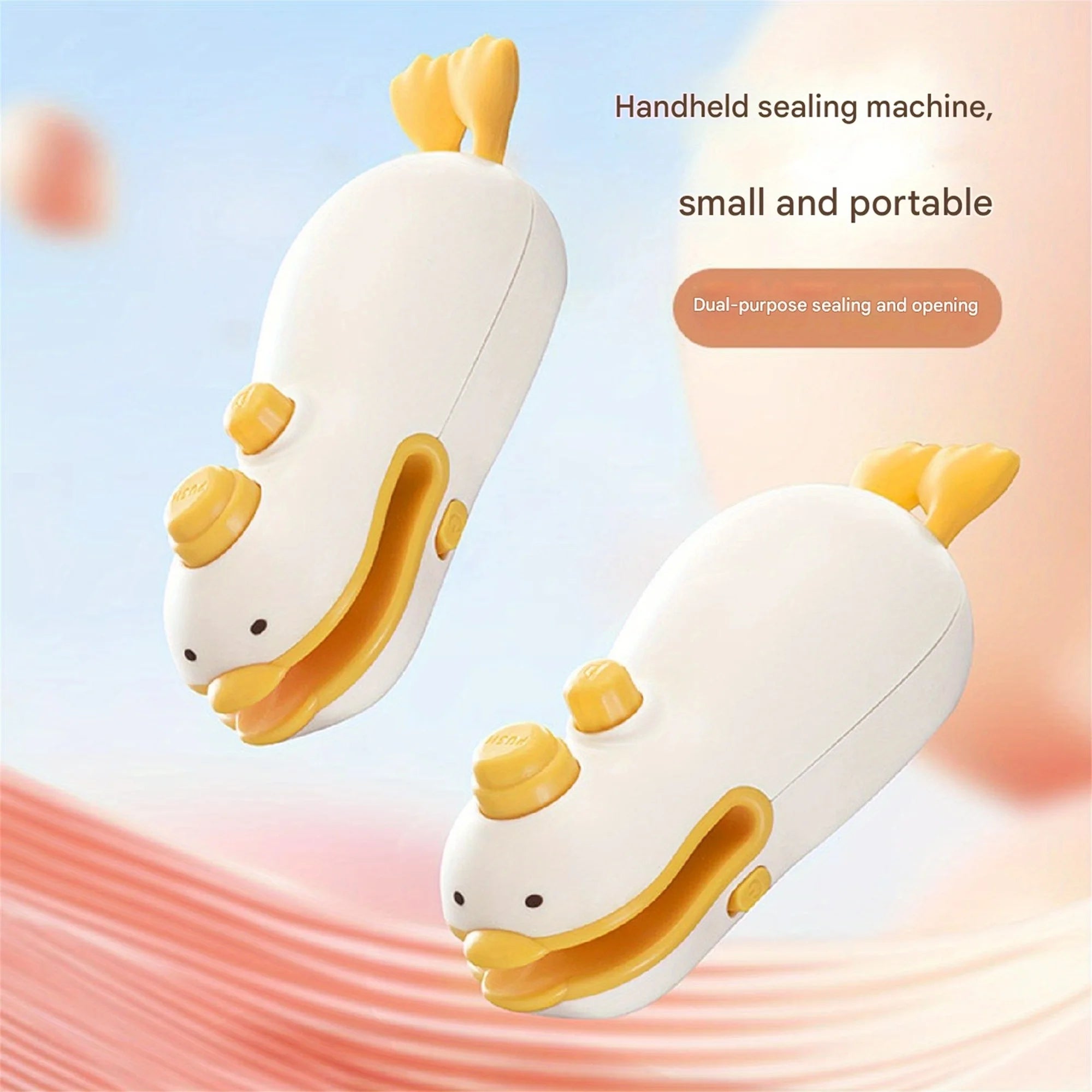 Duck-shaped Rechargeable Vacuum Sealer 2-in-1 Portable Handheld Bag