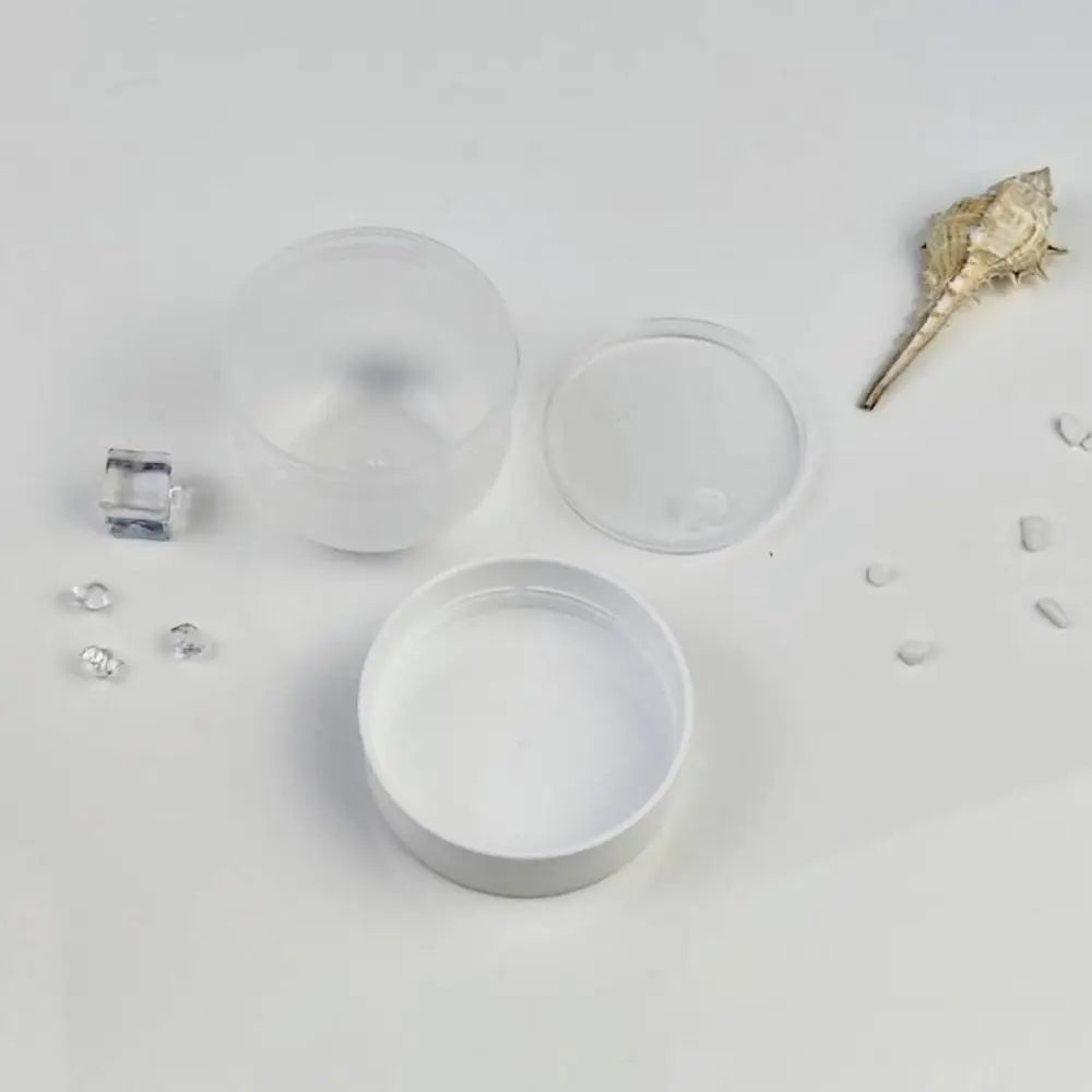 Portable PP Refillable Cream Jar Capacity Wide-mouth Face Cans Round Zpaxo