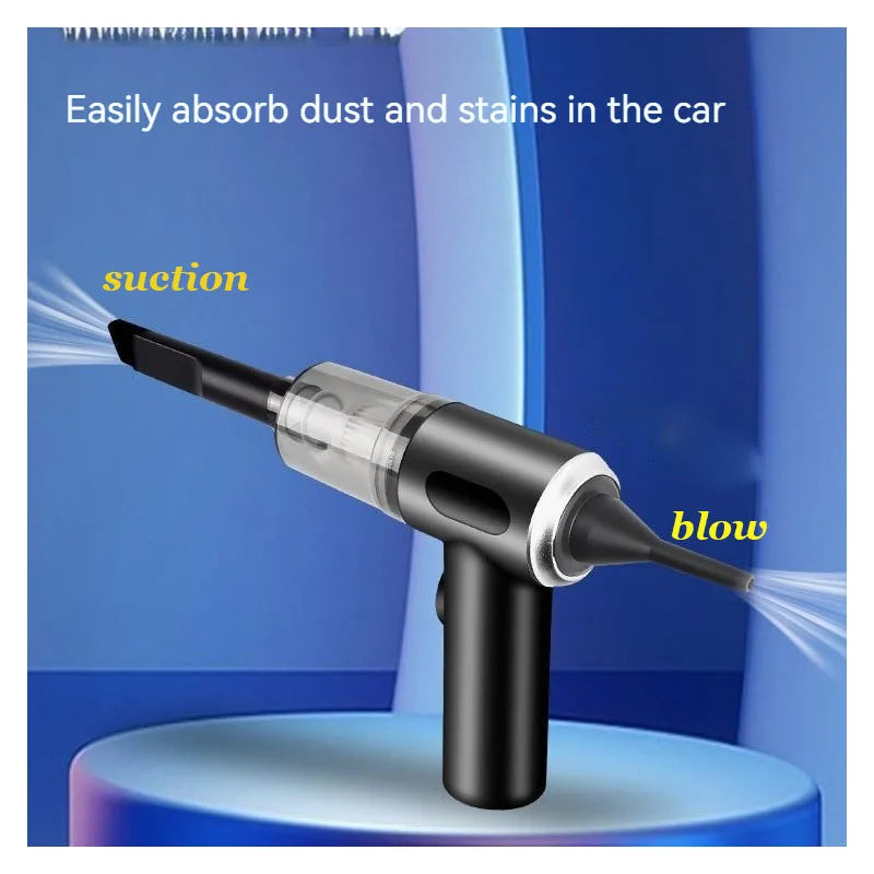 Car Vacuum Cleaner 120000PA Powerful Cleaning Machine Cars Cleaner Mini Wireless Portable Hand held Cleaner for Home Appliance Zpaxo