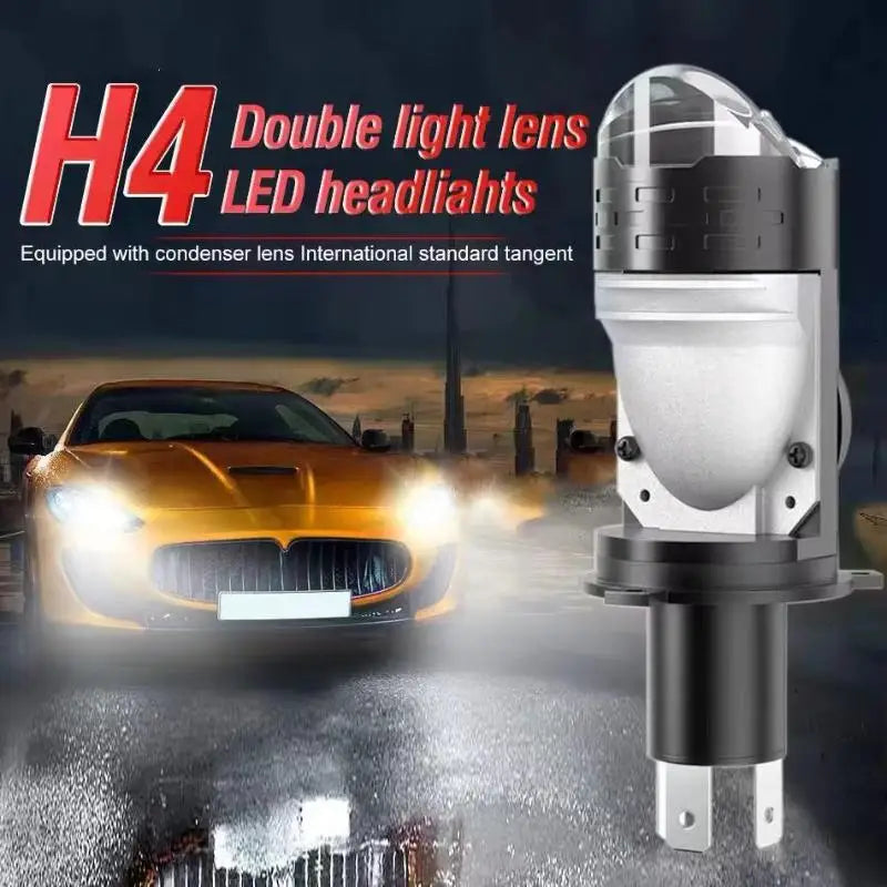 H4 9003 HB2 70W Bi-LED Projector Headlight Bulb 6000K 12V