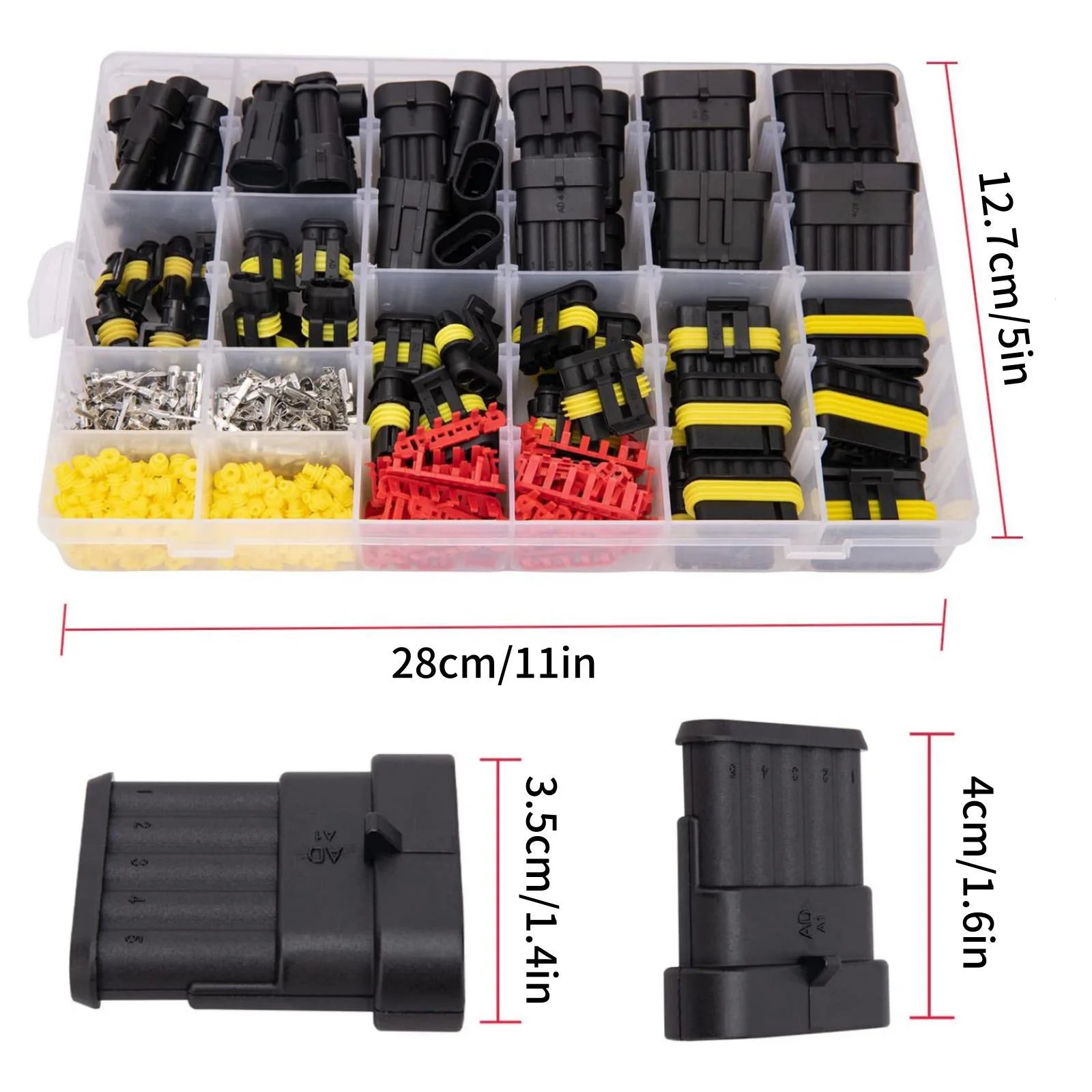 Waterproof Electrical Wire Connectors Plug 1 2 3 4 5 6 Pin Car