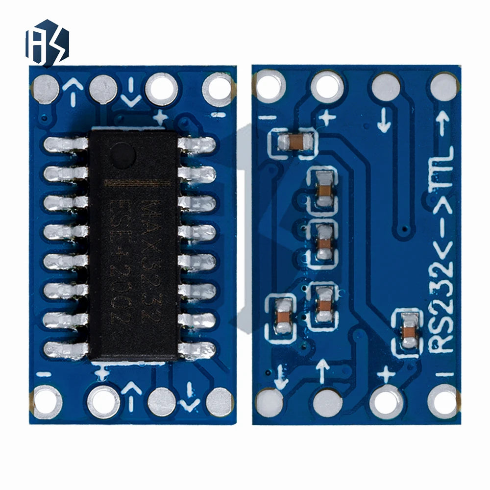 1- MCU Mini RS232 MAX3232 Level TTL Converter Board Serial Port Zpaxo