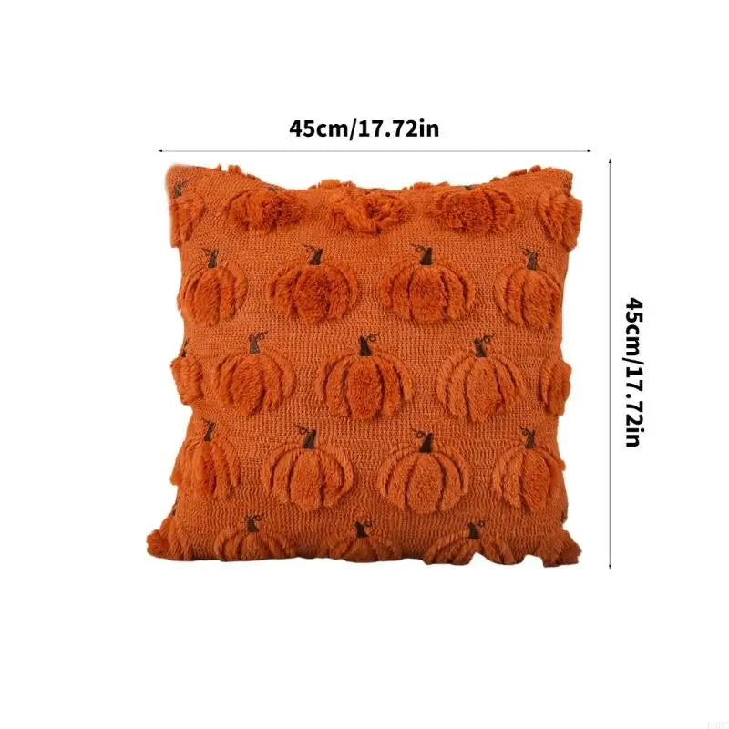 Bat Pattern Specters Themed Pillow Cover for Halloweens Decorations Sturdy Plush Fabric Zpaxo