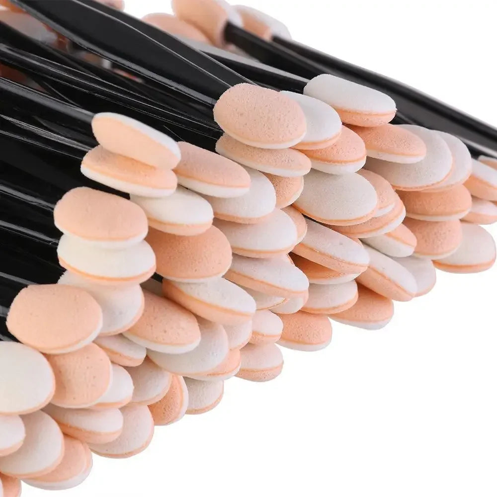 10/30/50/200/500/1000pcs Double Ended Sponge Nail Art Powder Brush Multifunctional Eyeshadow Brush Portable Makeup Manicure Tool Zpaxo