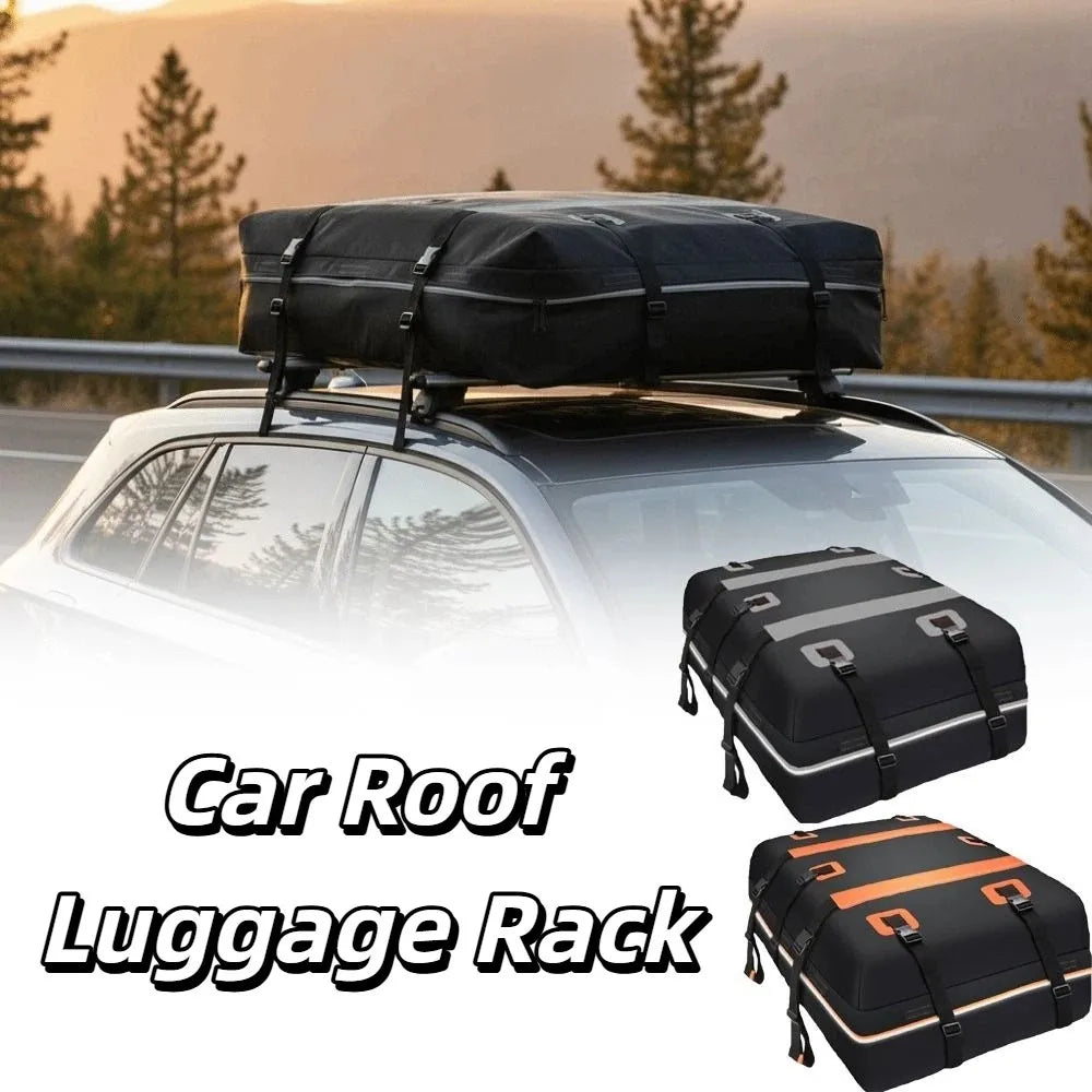 Waterproof PVC Car Roof Bag 15 Cubic Feet Heavy Duty Rooftop Cargo Zpaxo