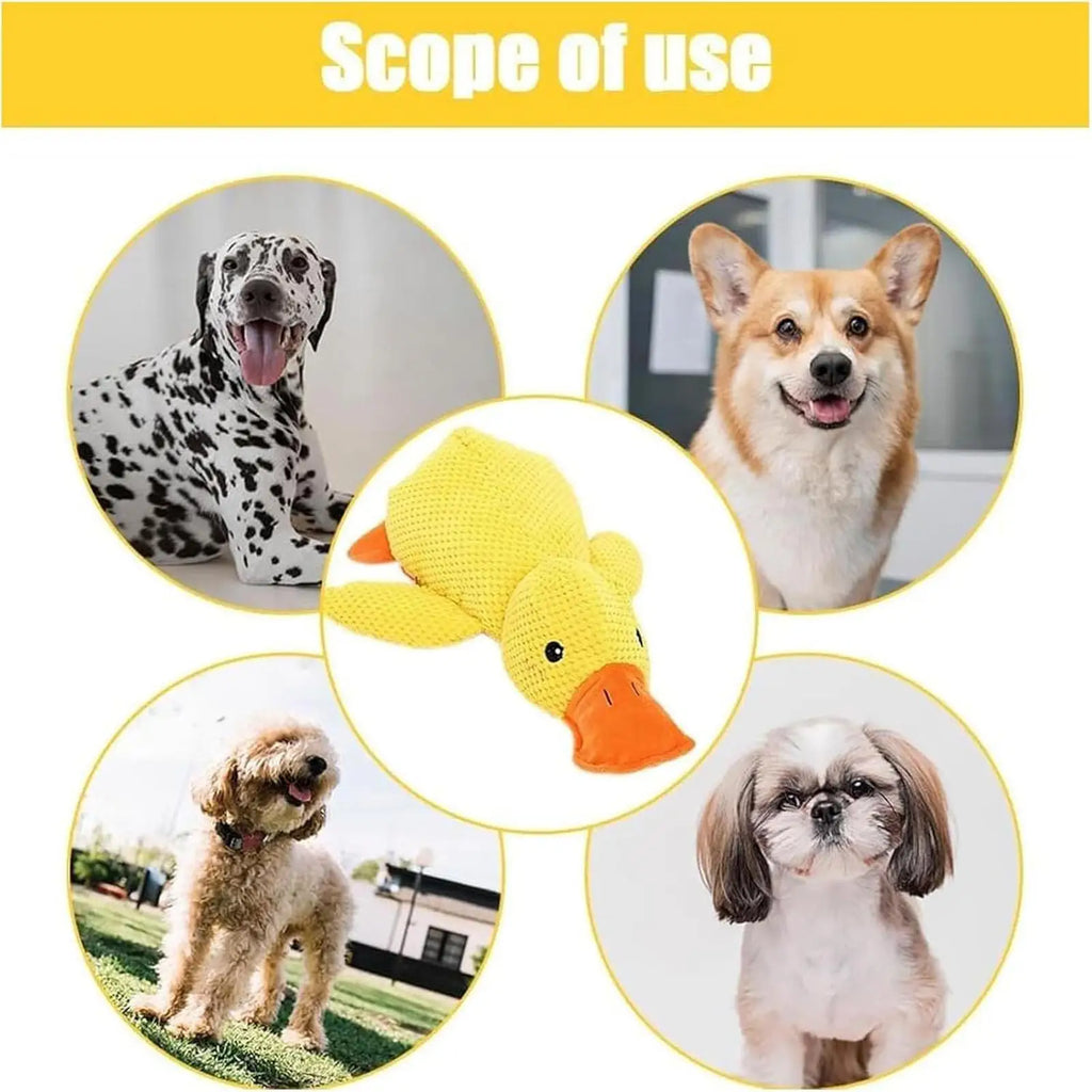 Squeaky Duck Dog Chew Toy Interactive Pet Small Medium Dogs Puppy