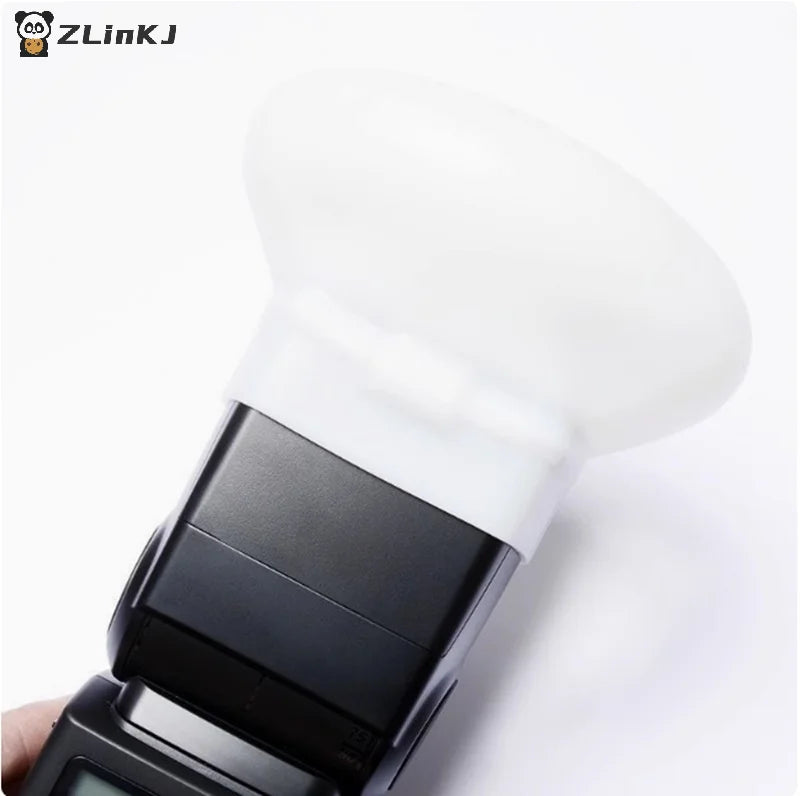 ▶1Pcs Diffuser Bounce Dome Soft Silicone Flash Cap Universal Zpaxo