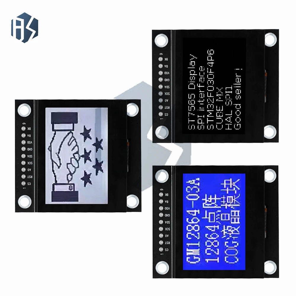 Arduino-compatible 12864 LCD Module Lcd12864-03A Dot Matrix Serial Zpaxo