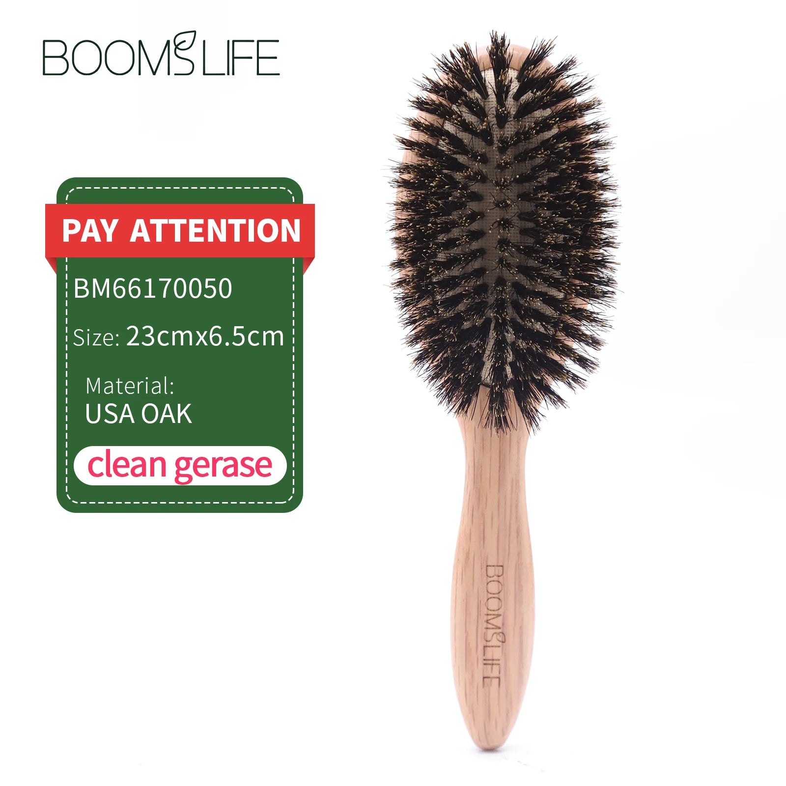 BOOMSLIFE Boar Bristle Hair Brush Women Combs for Hair Wood HairBrush Detangle Straightener Brush Hair Comb Barber Accessories Zpaxo small size