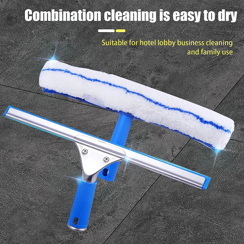 35cm Window Squeegee & Microfiber Washer Combo | Glass Wiper