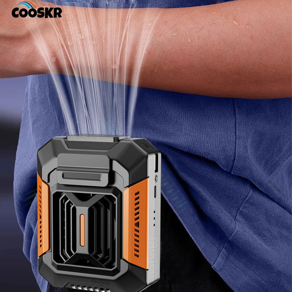 Portable Waist Fan Hanging Neck Rechargeable Air Circulation Outdoor