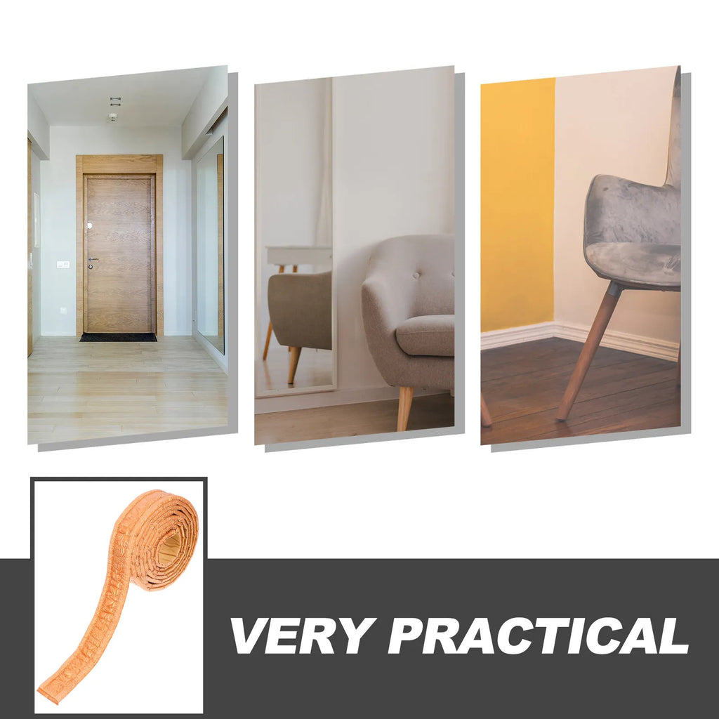 Self-adhesive Foam Wall Trim Flexible Skirting Board Ceiling Molding