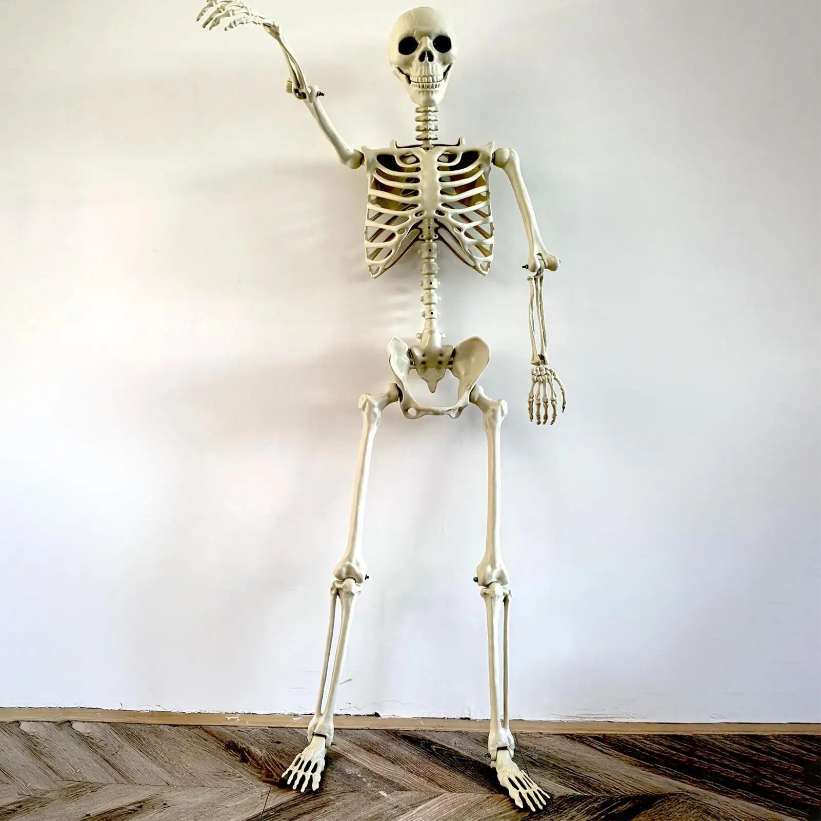 Halloween Skeleton 90cm Halloween Human Shape Posable Human Shape Bones Halloween Herror Decorations Haunted House Horror Props Zpaxo
