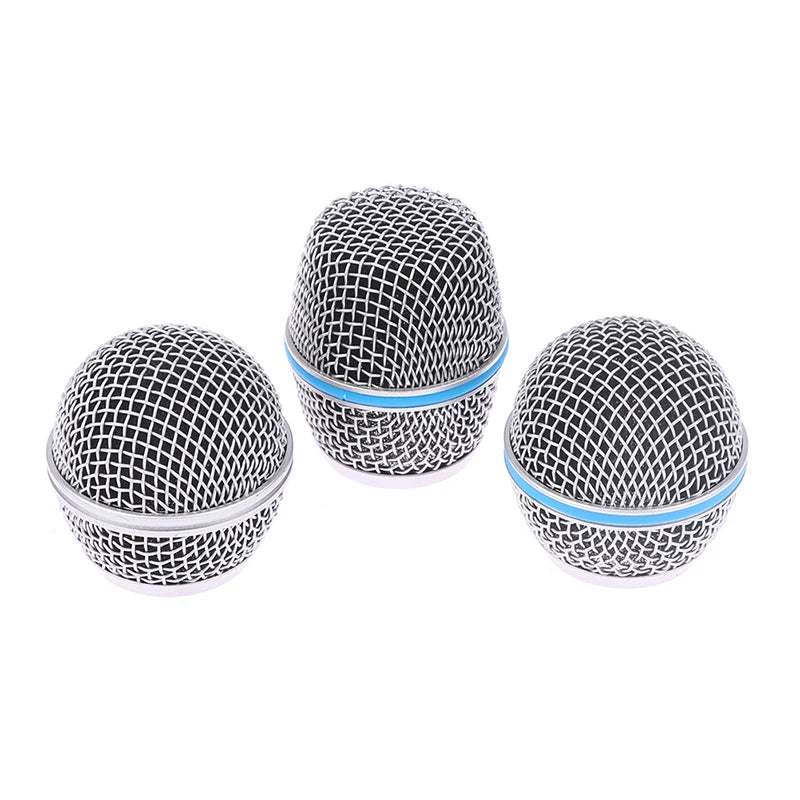 Microphone Replacement Head Steel Mesh Handheld Microphone Grill Mesh Head Fits Shure Beta 57A 58A 87A 845S 945 Zpaxo