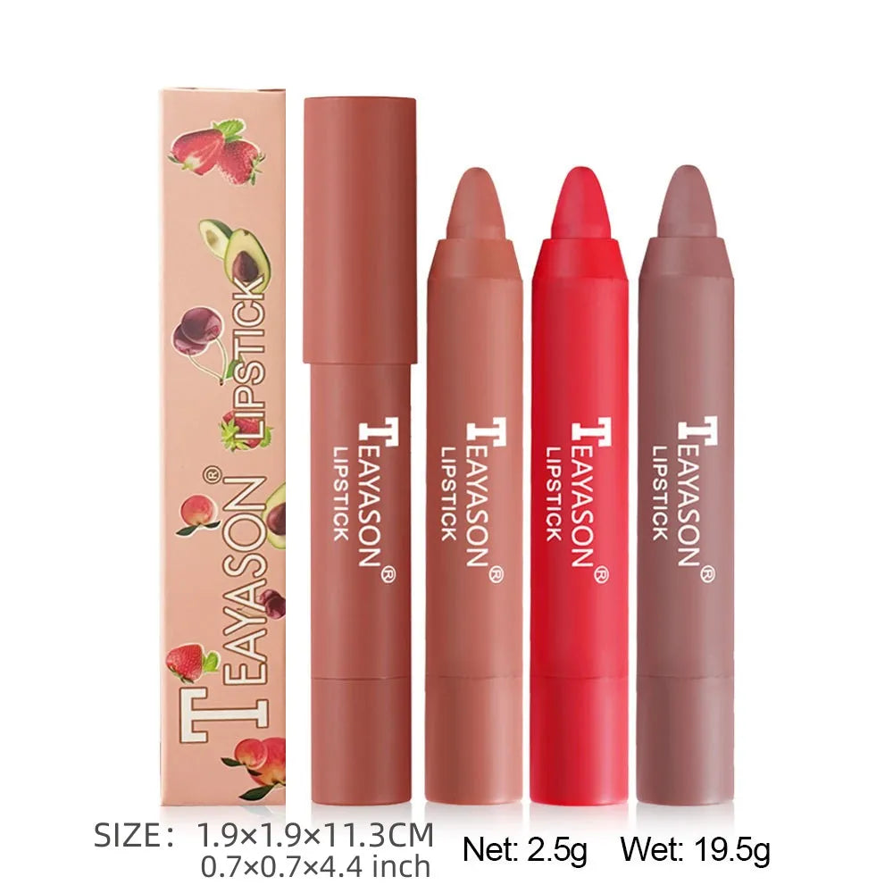 Matte Lipstick Easy Coloring Non-Stick Cup Long-Lasting Comfortable Wear Lip Makeup for Women Zpaxo