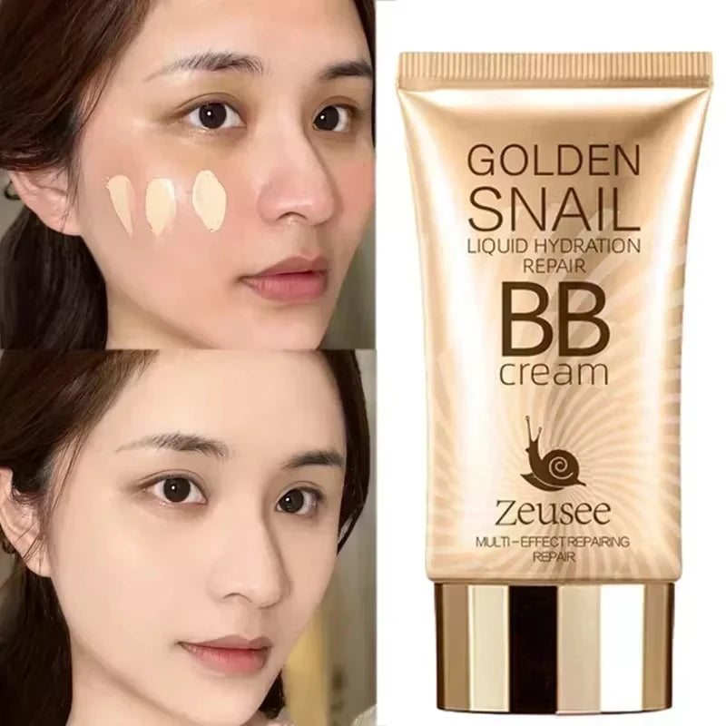 Golden Snail BB Cream Matte Moisturizing Foundation Primer Full Zpaxo
