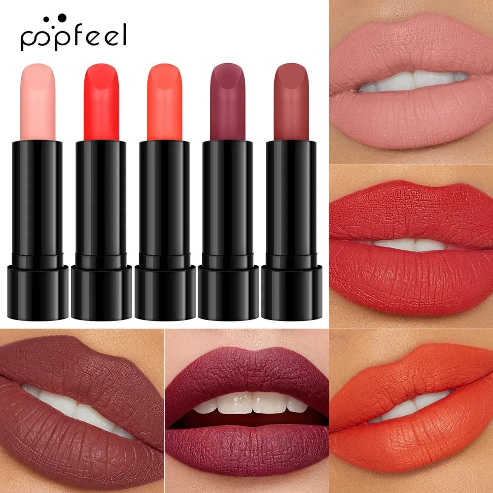 Nude Matte Lipstick Women Waterproof Long-lasting Velvet Lady Lip Zpaxo