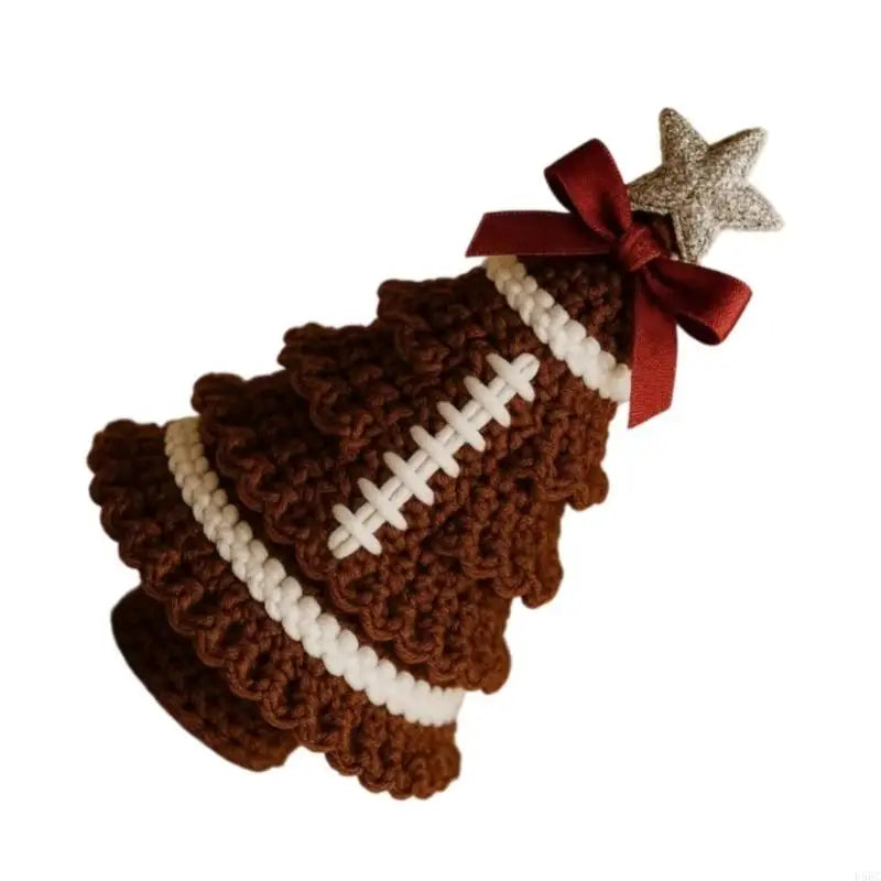 Crochet Christmas Ornament Craft Set Include Instruction Hook Yarn for Kid Adult Zpaxo