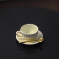 Miniature Coffee Set – Cup, Saucer & Spoon | 1:12 Dollhouse