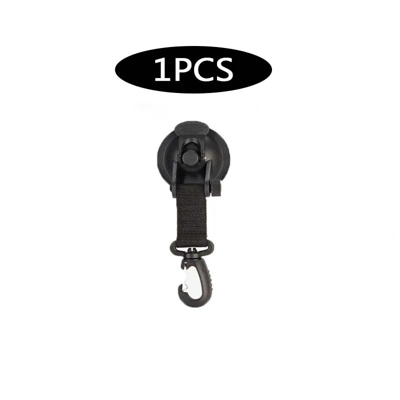 4Pcs Suction Cup Anchor Securing Hook Tie Down Camping Tarp As Car Side Awning Pool Tarps Tents Securing Hook Universal Travel Zpaxo 1pcs-black