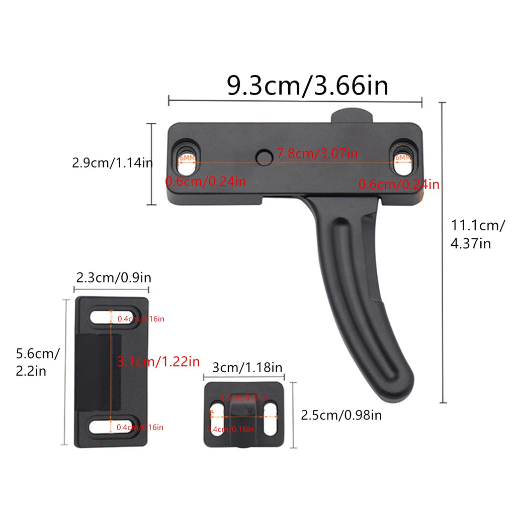 RV Screen Door Latch Right Handle Aluminum Alloy Camper Motorhome