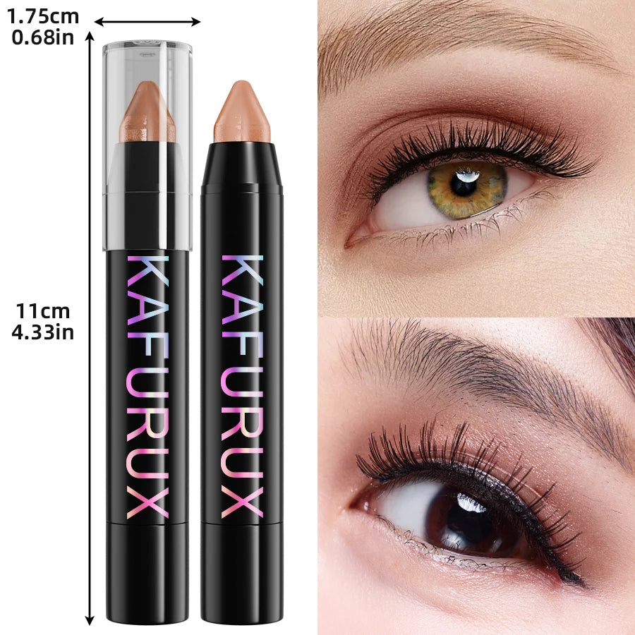 Natural Eyeshadow Stick-highlighter Pen Pearly Glitter&matte Finish