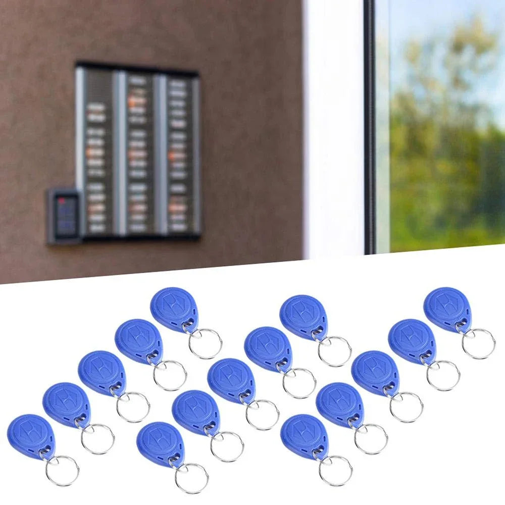 10pcs 125KHz T5577 Keyfobs Rewritable Duplicate Tag 5200 Proximity Copy Access Card ID Token Ring RFID Cloner Keychain Zpaxo