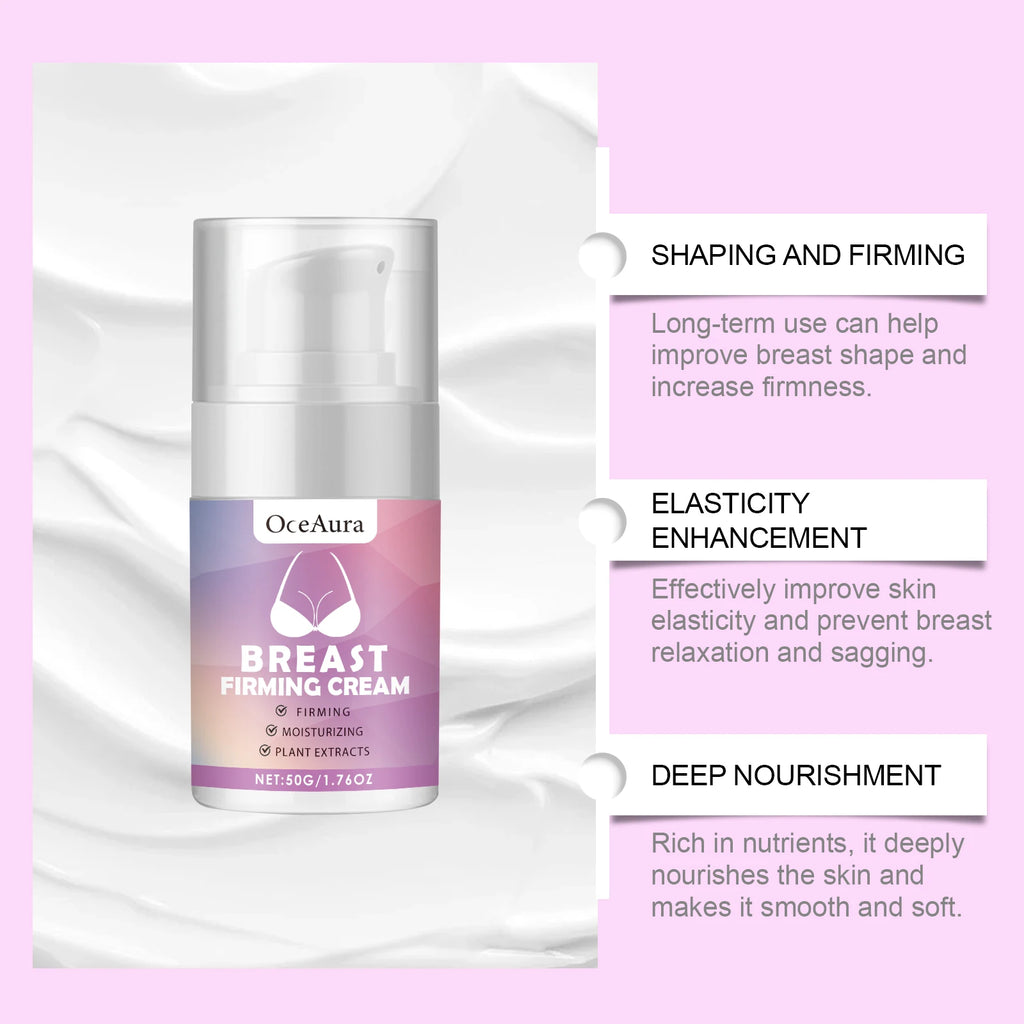 Breast Firming Care Cream, Moisturizing Massage & Nourishing Lifting Cream for Plump, Tight and Smooth Breast Skin Zpaxo