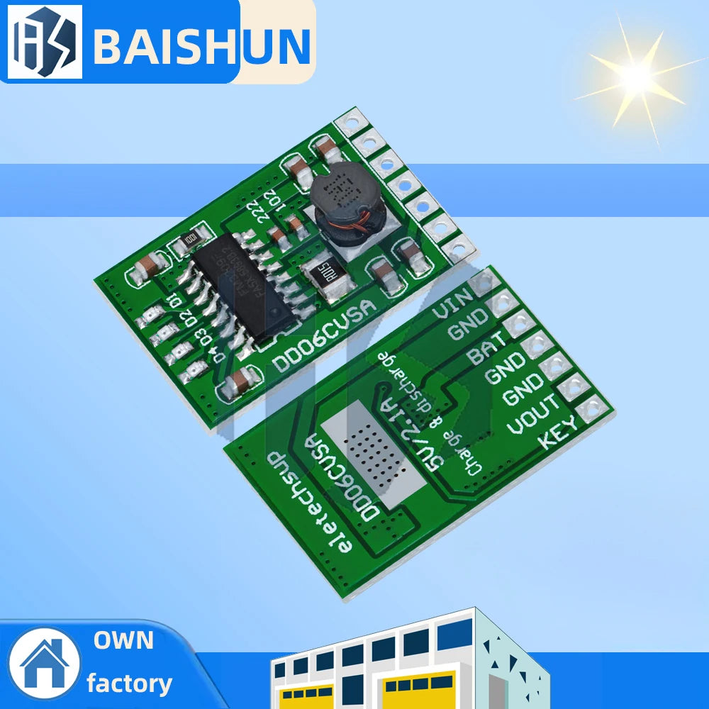 ‌5V 2.1A Li-ion Power Management Module - 4.2V Charging/Discharge Boost/Battery Protection with LED Indicator for 18650 DIY Zpaxo