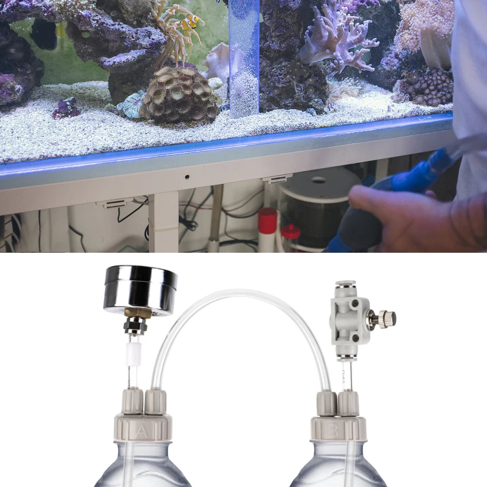 Aquarium Supplies Pressure Air Flow Device DIY CO2 Valve Diffuser