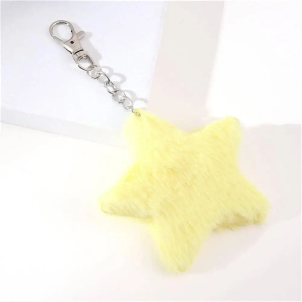 Lovely Furry Star Doll Plush Pendant Pompom Five-pointed Pentagram Zpaxo