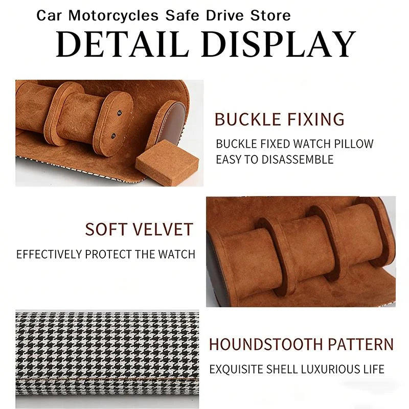 Watch Roll Travel Case-1 2 3 Slot Storage Organizer-secure Innovative