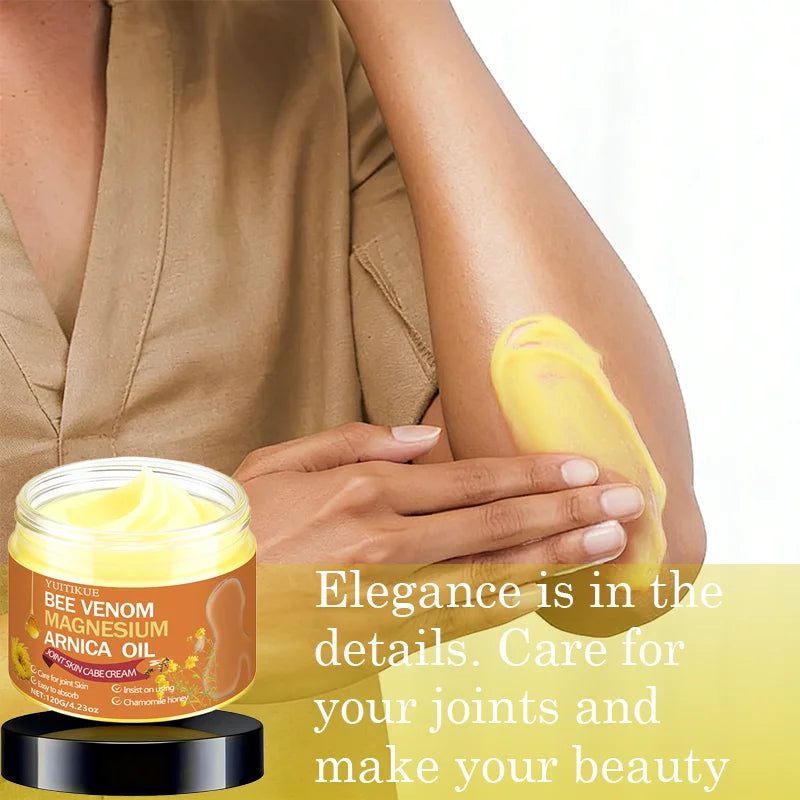 YUITIKUE Bee Venom Magnesium Arnica Joint Cream | 120g Joint Skin Cream Zpaxo