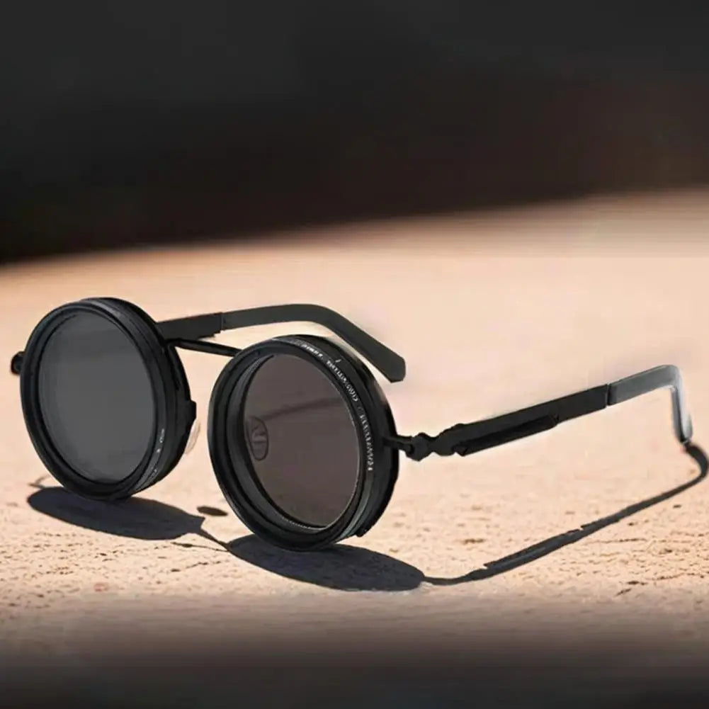 9 Level Fishing Sunglasses Punk ND9 Anti-UV Sunglasses Dimming Retro Fishing Sunglasses with Glasse Case Comfort Fit Zpaxo