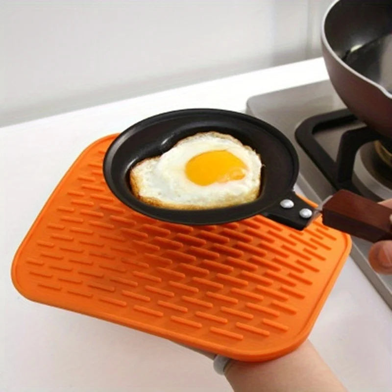 Pot Mats Silicone Placemats Coasters Creative Coffee Mats, Countertop Heat-Resistant Mats, Plate Mats, Heat-Insulating Pot Mats Zpaxo