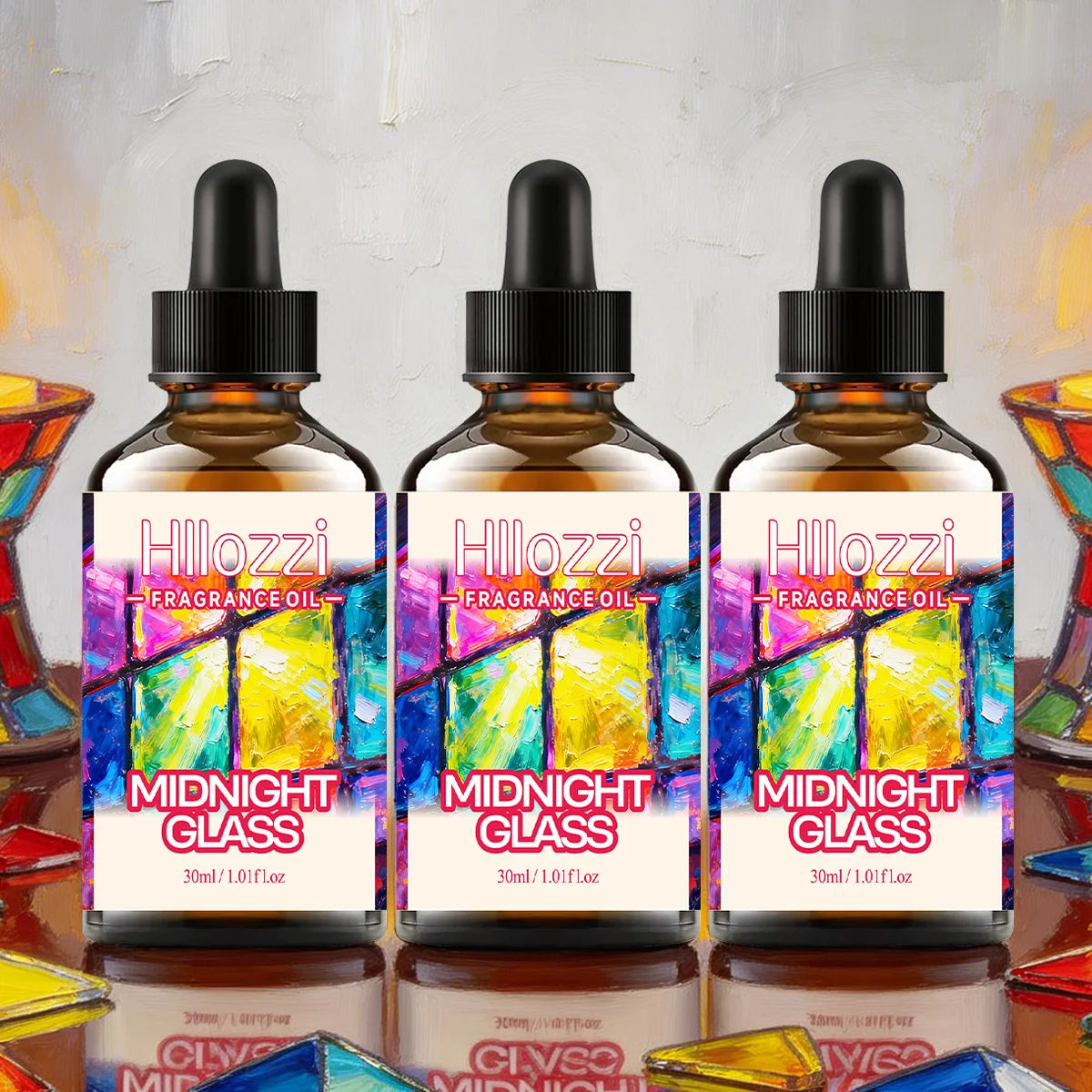 Midnight Glass Essential Oils Fresh Pleasant Aroma Making Them Zpaxo Midnight Glass 3pcs 30ml